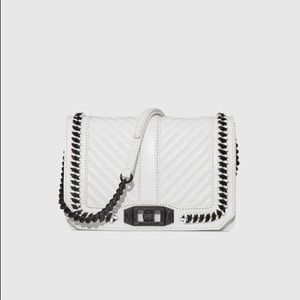 Rebecca Minkoff small love crossbody in white!! Brand new, never used!!